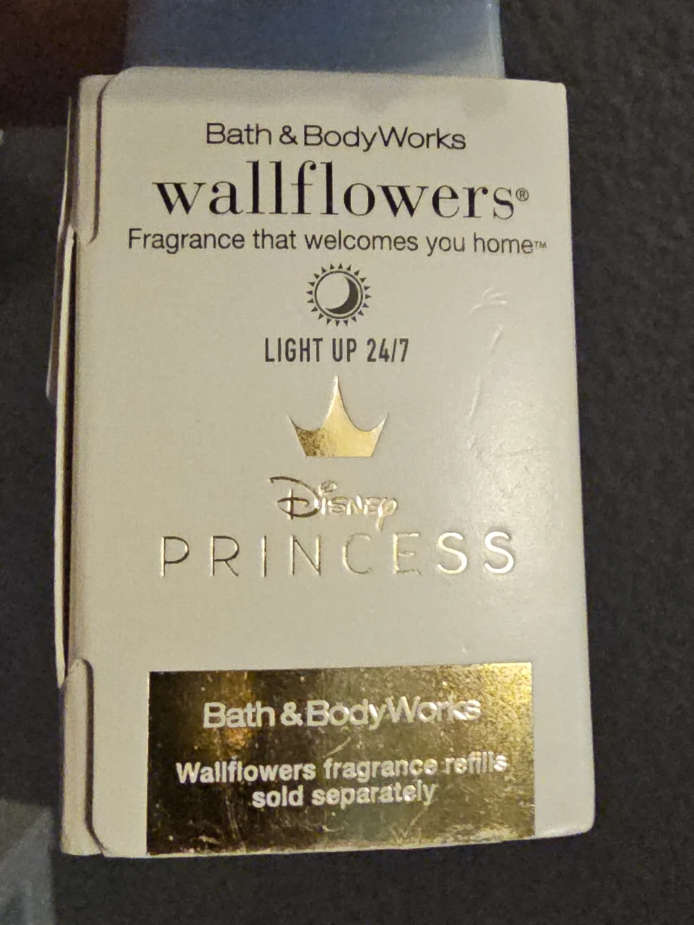 Bath & Body Works Disney Princess Aurora Pink & Gold Wallflowers Holder + Refill